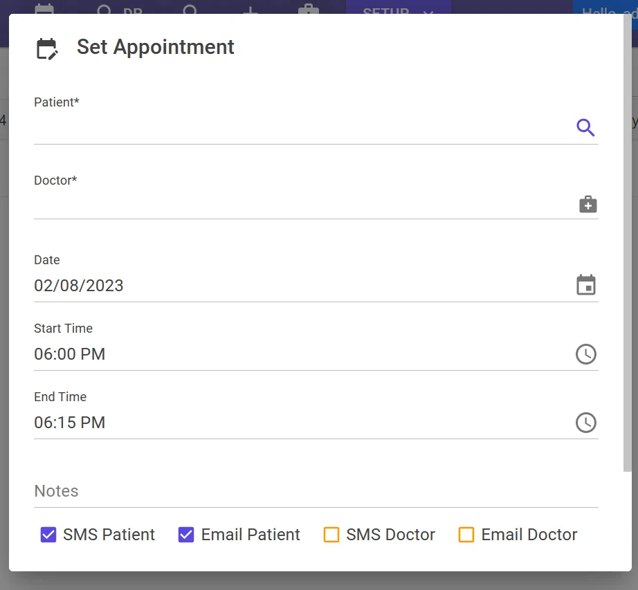 Illustrative appointment management image for KFA Dental Clinic Software
